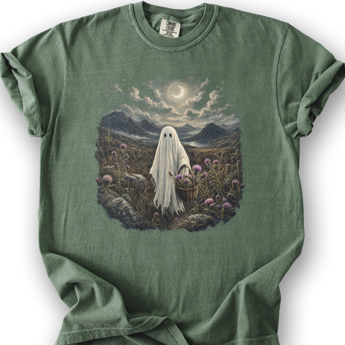 Ghost In the Glen T-Shirt - Moss