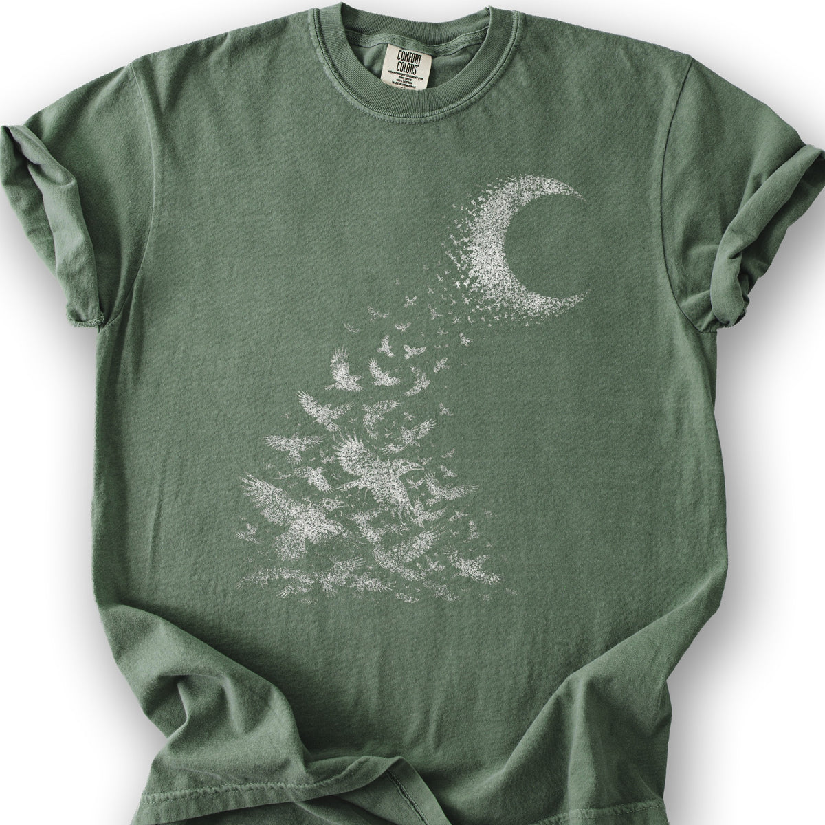 Midnight Crows T-Shirt - Moss