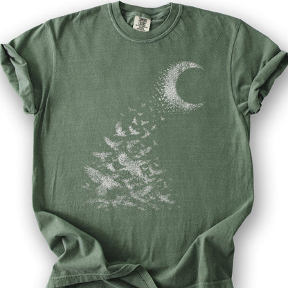 Midnight Crows T-Shirt - Moss