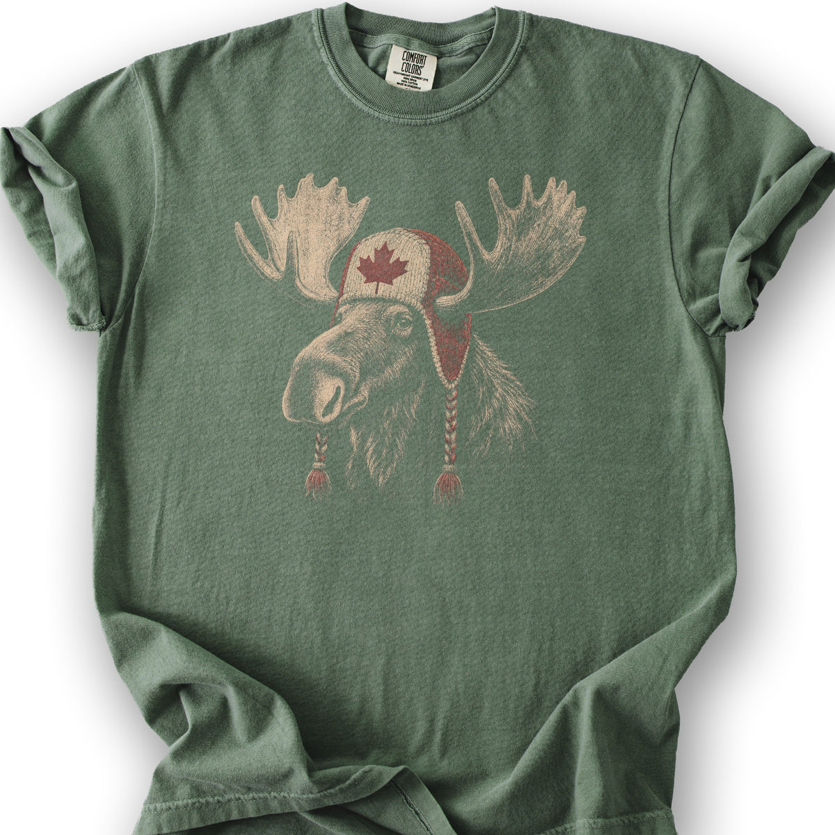 Canada Moose Cap T-Shirt - Moss