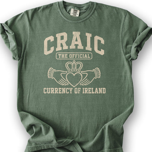 Craic Currency T-Shirt - Moss