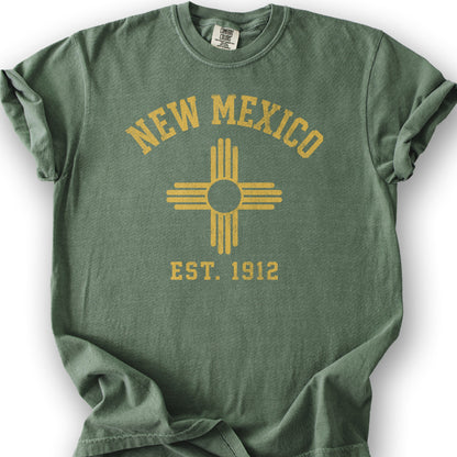 New Mexico Flag T-Shirt - Moss