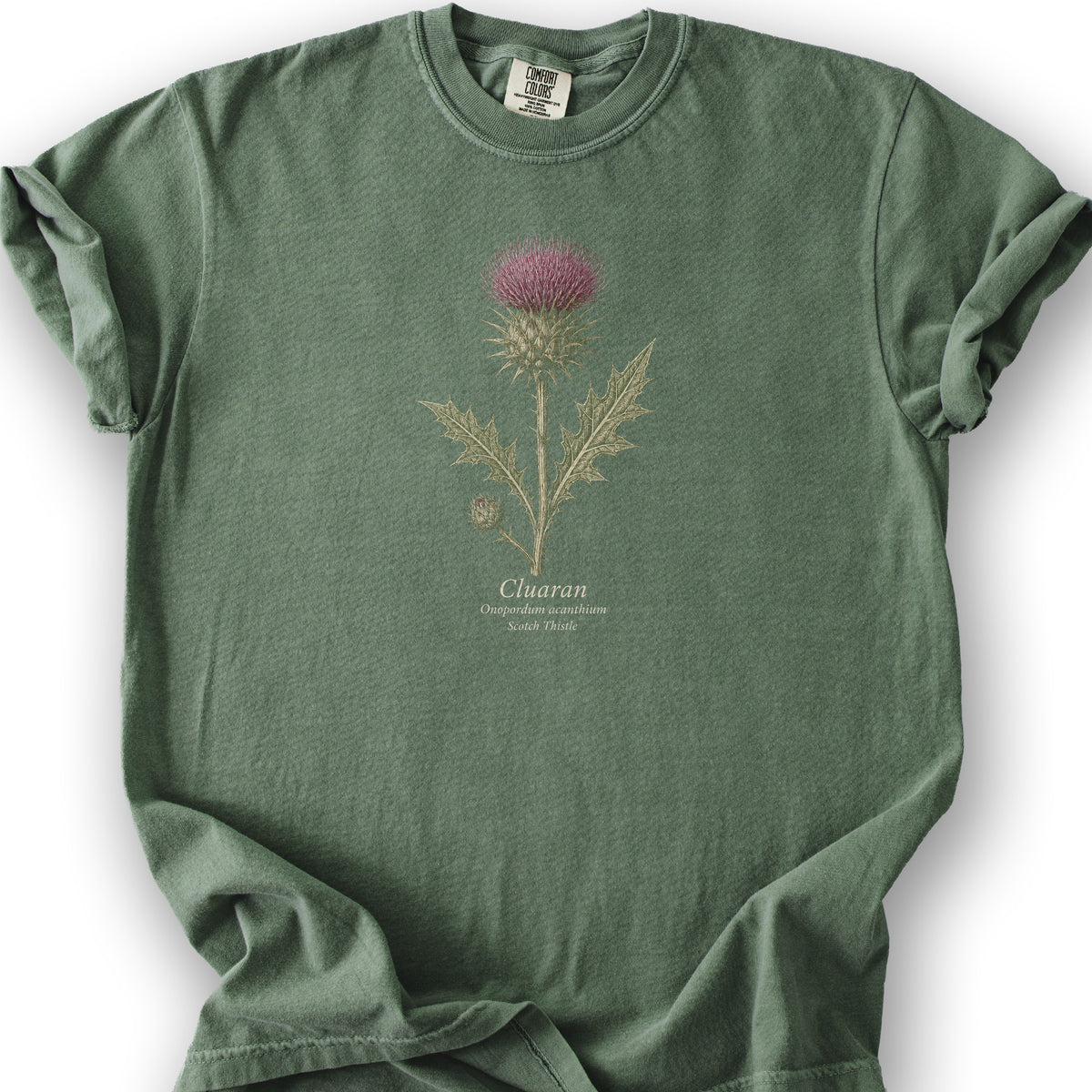 Cluaran Thistle T-Shirt - Moss