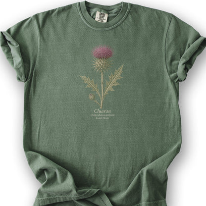 Cluaran Thistle T-Shirt - Moss