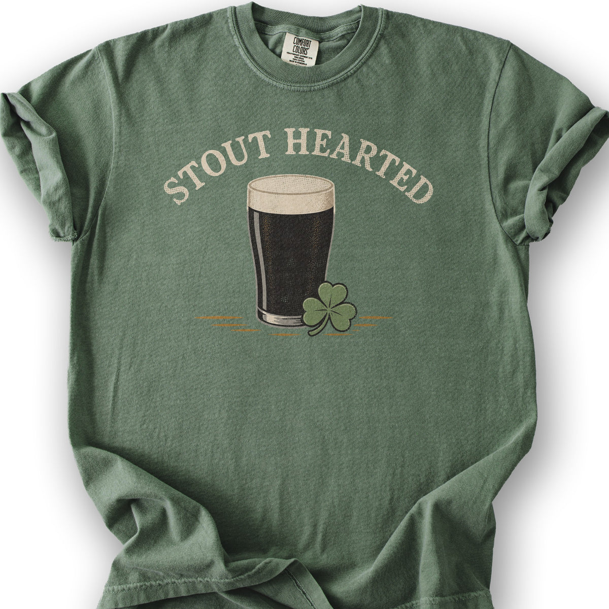 Stout Hearted T-Shirt - Moss