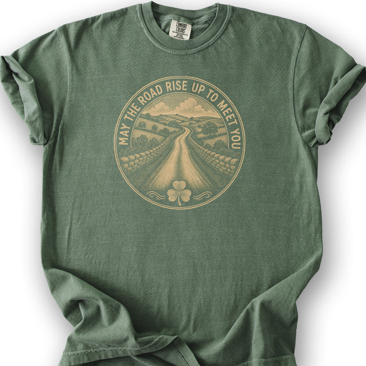 May The Road T-Shirt - Moss