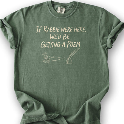 Rabbie Were Here T-Shirt - Moss