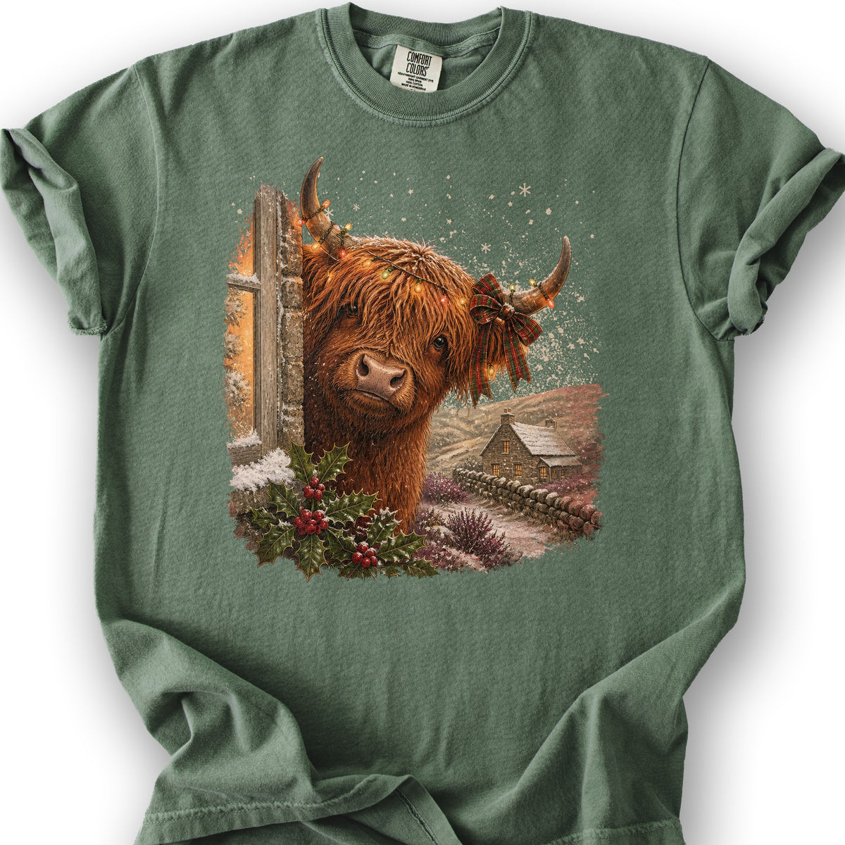 Highland Christmas Coo T-Shirt