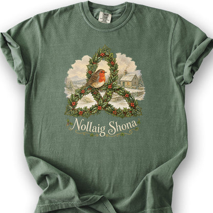 Nollaig Shona Robin T-Shirt