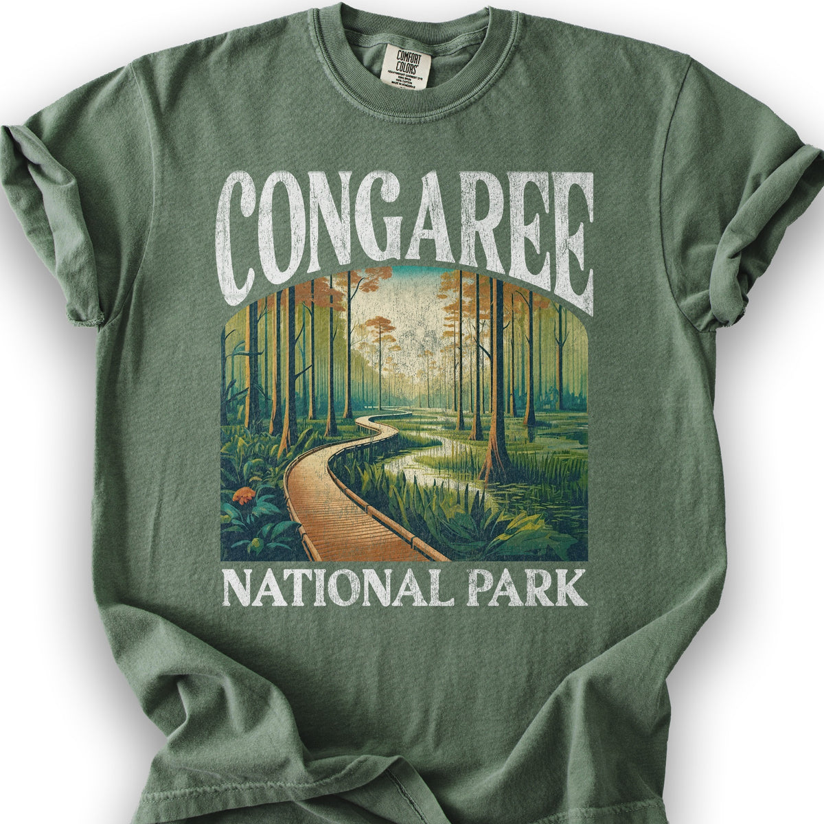 Congaree National Park "Big and Bold" T-Shirt - Moss