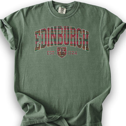 Edinburgh Varsity T-Shirt - Moss