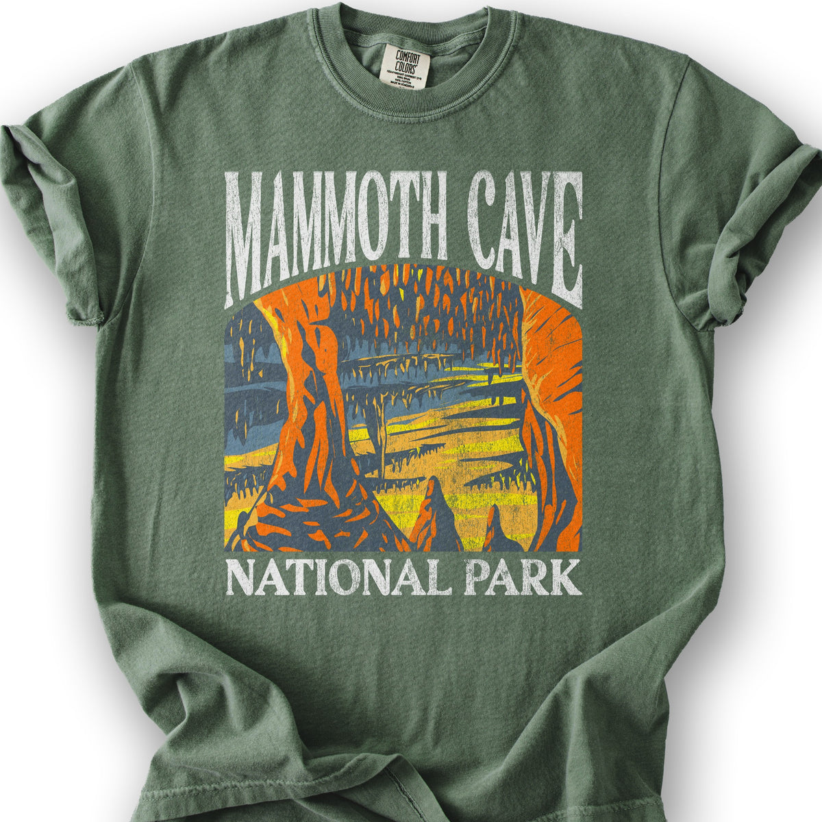 Mammoth Cave National Park "Big and Bold" T-Shirt - Moss
