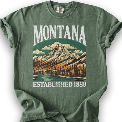 Montana "Big and Bold" State T-Shirt - Moss