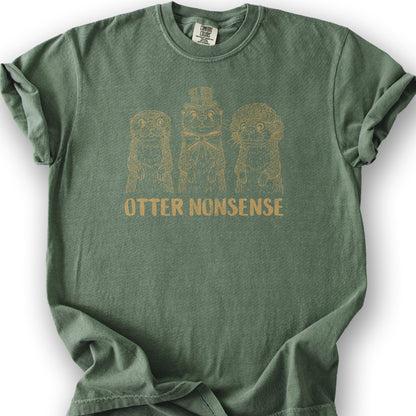 Otter Nonsense T-shirts - Moss