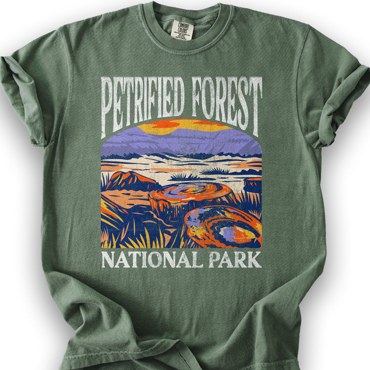 Petrified Forest National Park "Big and Bold" T-Shirt - Moss