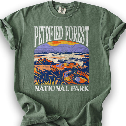 Petrified Forest National Park "Big and Bold" T-Shirt - Moss