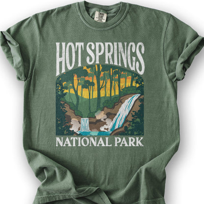 Hot Springs National Park "Big and Bold" T-Shirt - Moss