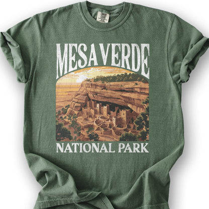 Mesa Verde National Park "Big and Bold" T-Shirt - Moss