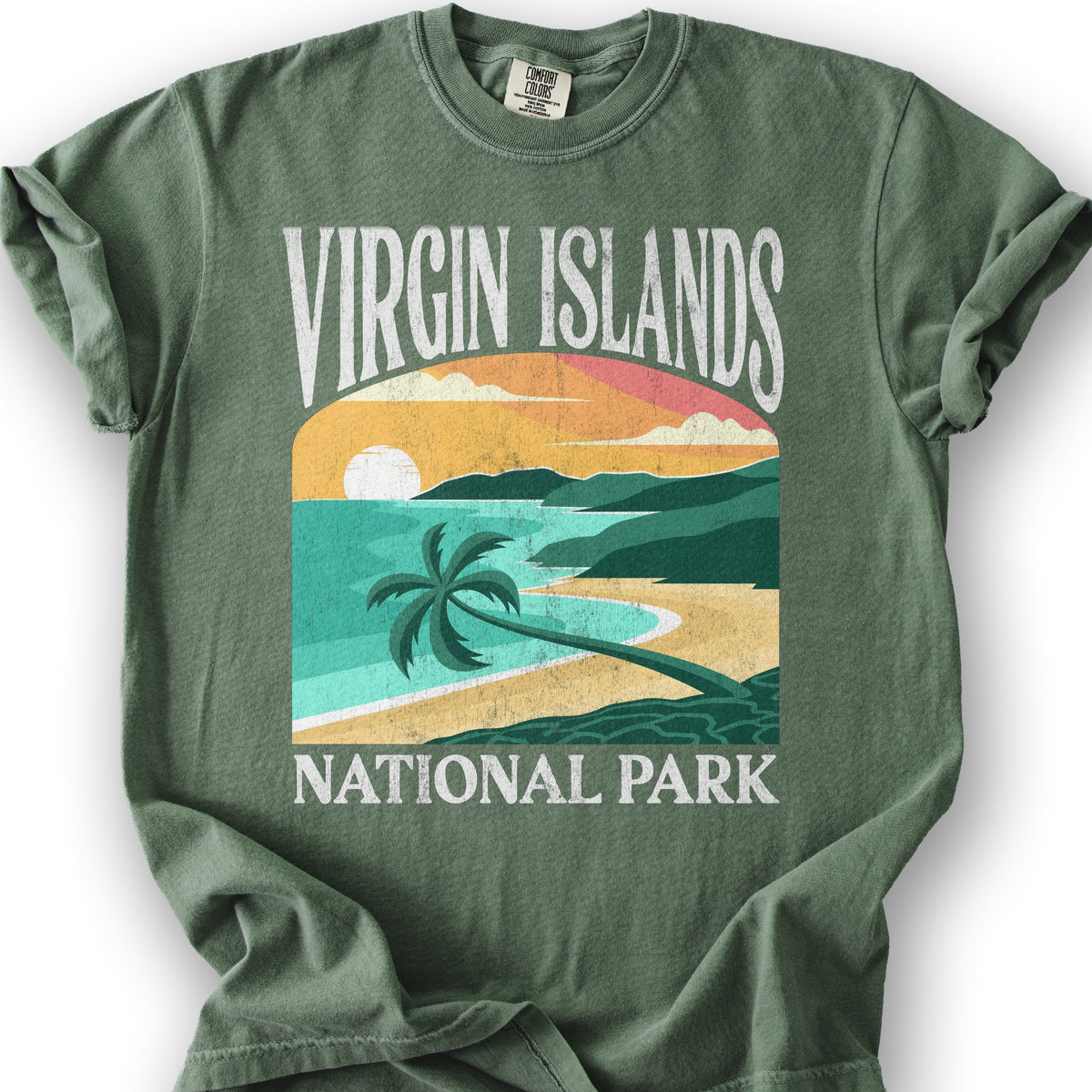 Virgin Islands National Park "Big and Bold" T-Shirt - Moss