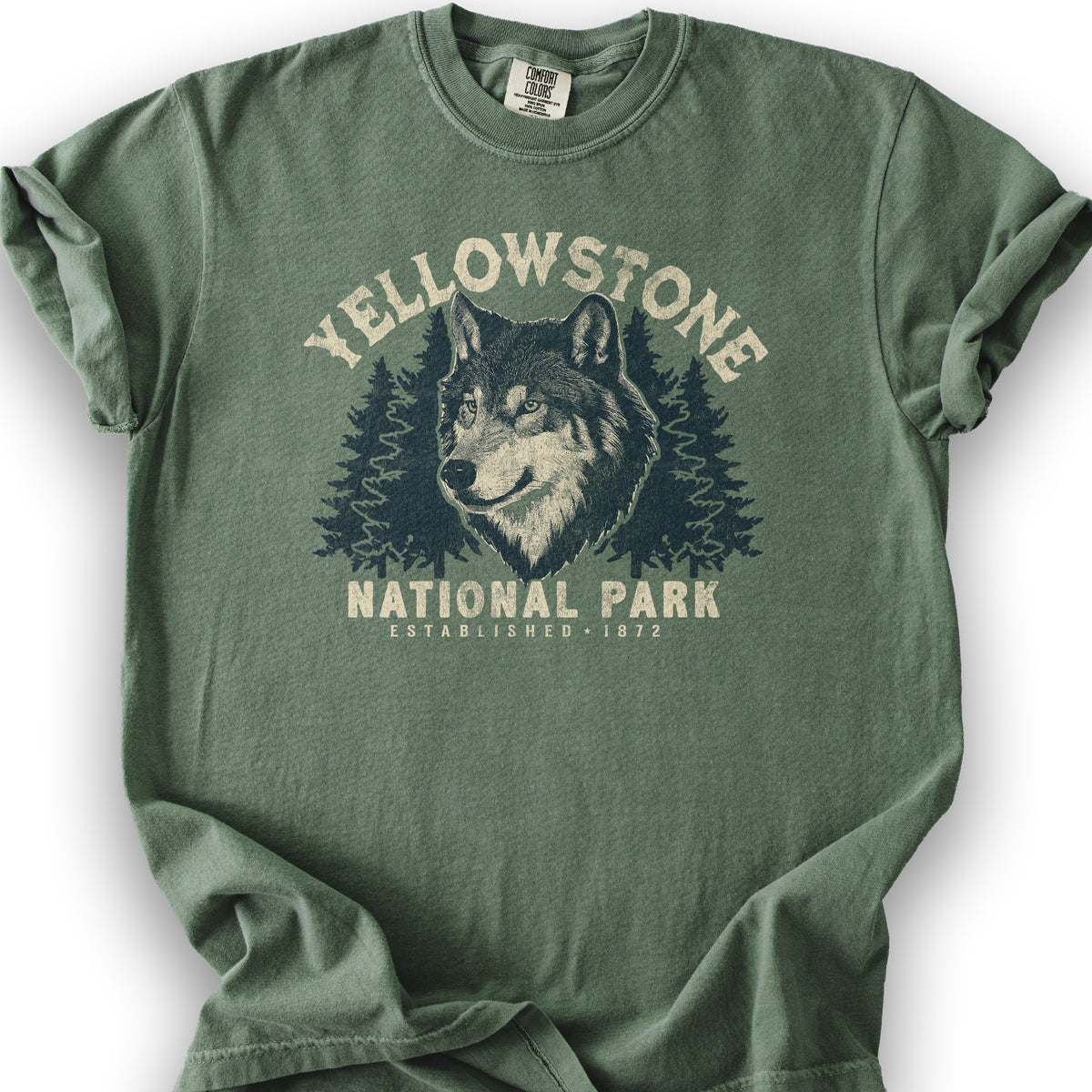 Yellowstone Wolf Design V01 - 1717 - 2025 - Moss