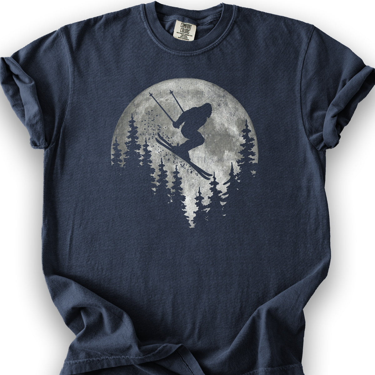 Bigfoot Ski Moon T-shirt - Navy