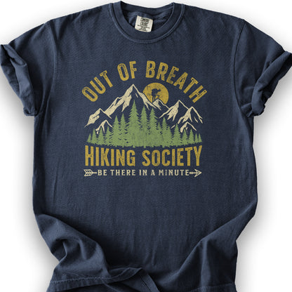 Out of Breath Hiking T-Shirt - Navy
