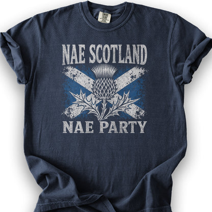 Nae Scotland Vintage Flag T-Shirt - Navy