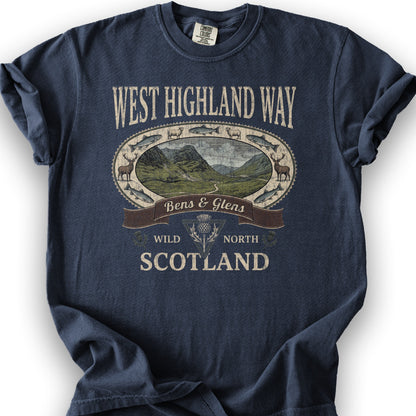 West Highland Way Heritage T-Shirt - Navy