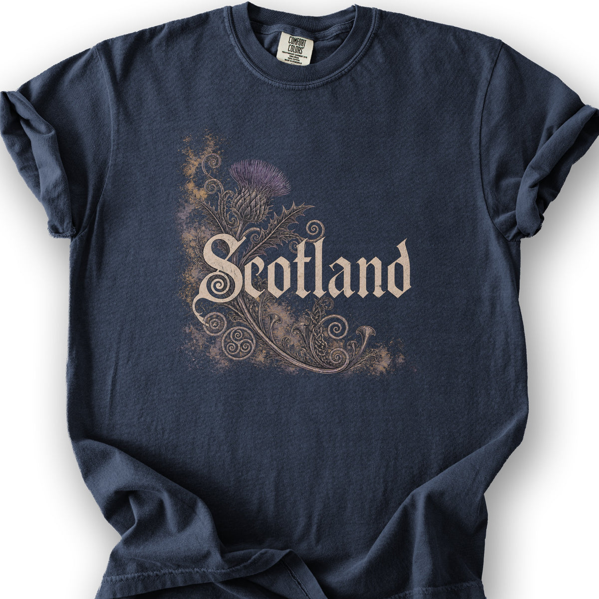 Scotland Ancient Symbols T-Shirt - Navy