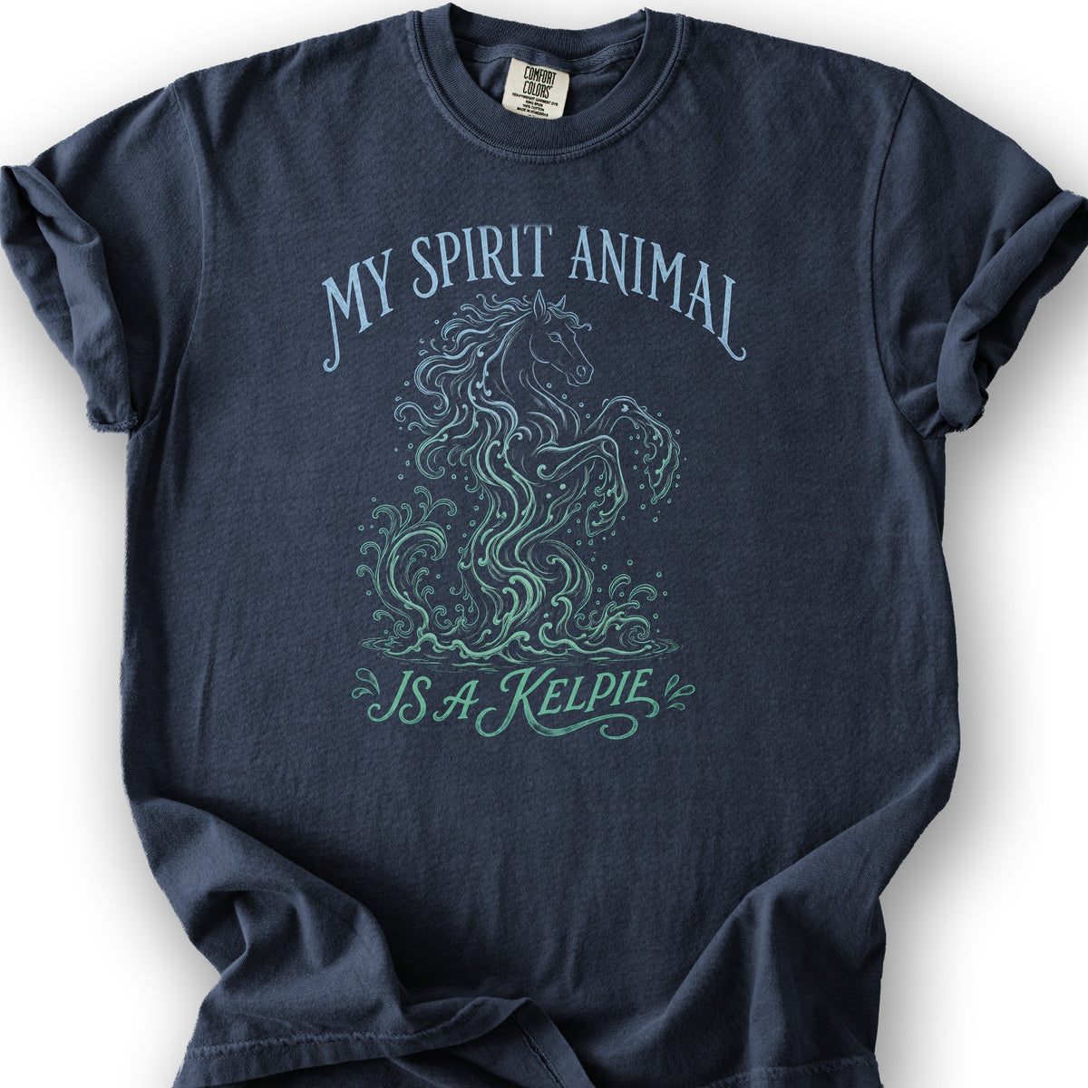 Spirit Animal Kelpie T-Shirt - Navy