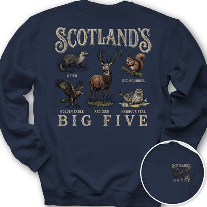 Scotland's Big Five Sweatshirt - Navy