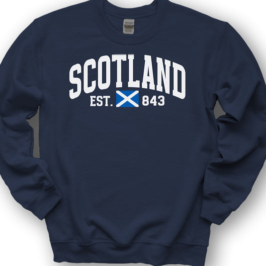 Scotland Varsity Flag Sweatshirt - Navy