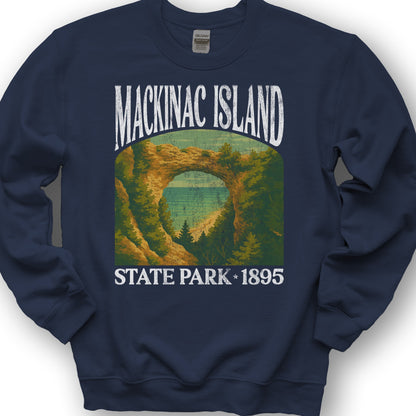 Mackinac Island State Park"Big and Bold" Sweatshirt - Navy