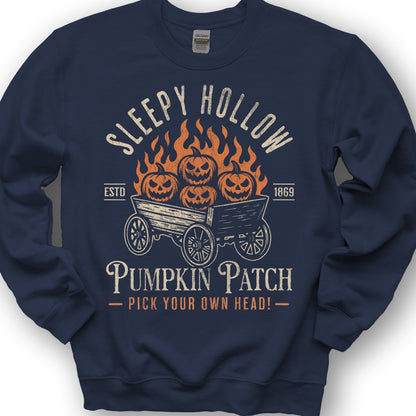 Sleepy Hollow Pumpkin Patch Sweatshirt - Navy