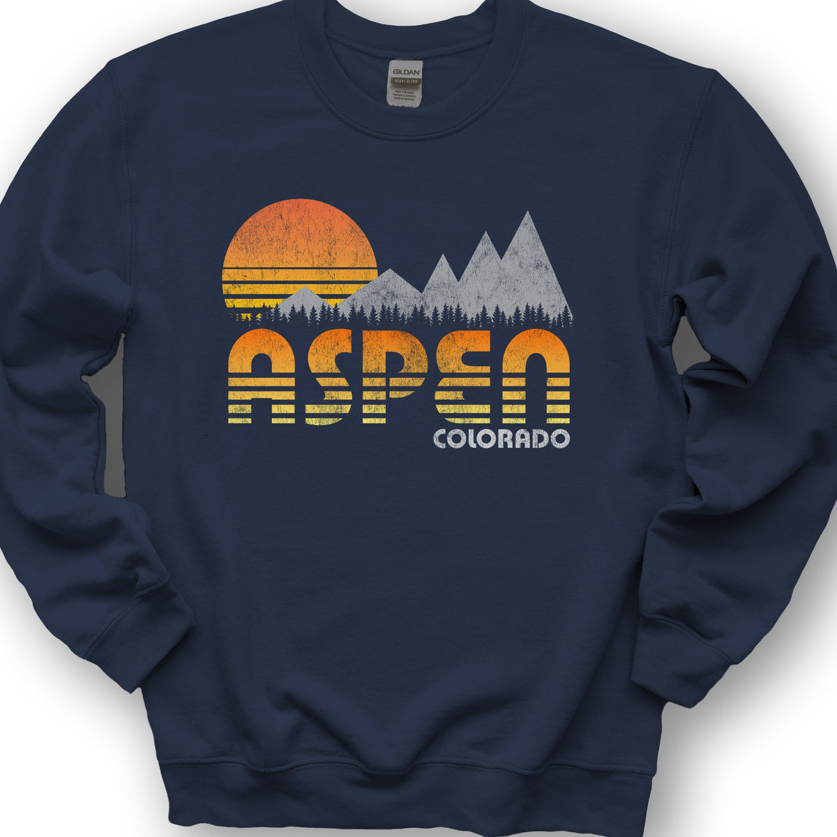 Aspen "80's Retro" Sweatshirt - Navy