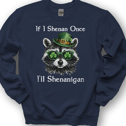 Shenanigans Raccoon Sweatshirt - Navy