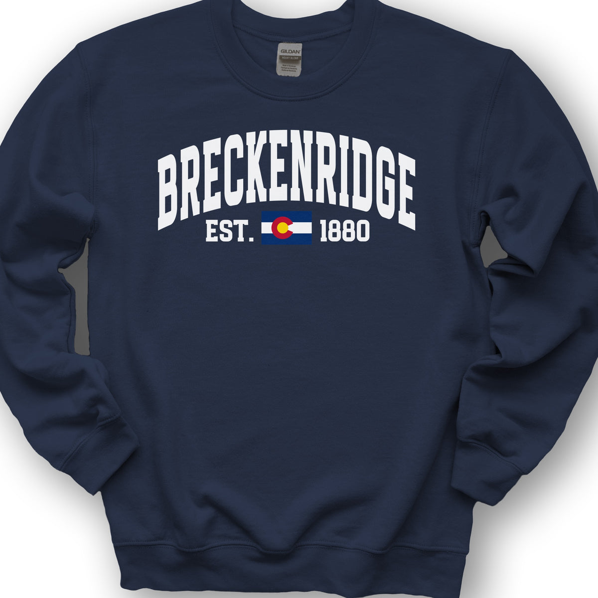 Breckenridge Colorado Varsity Sweatshirt - Navy