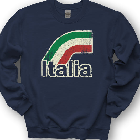 Italia Stripes Sweatshirt - Navy