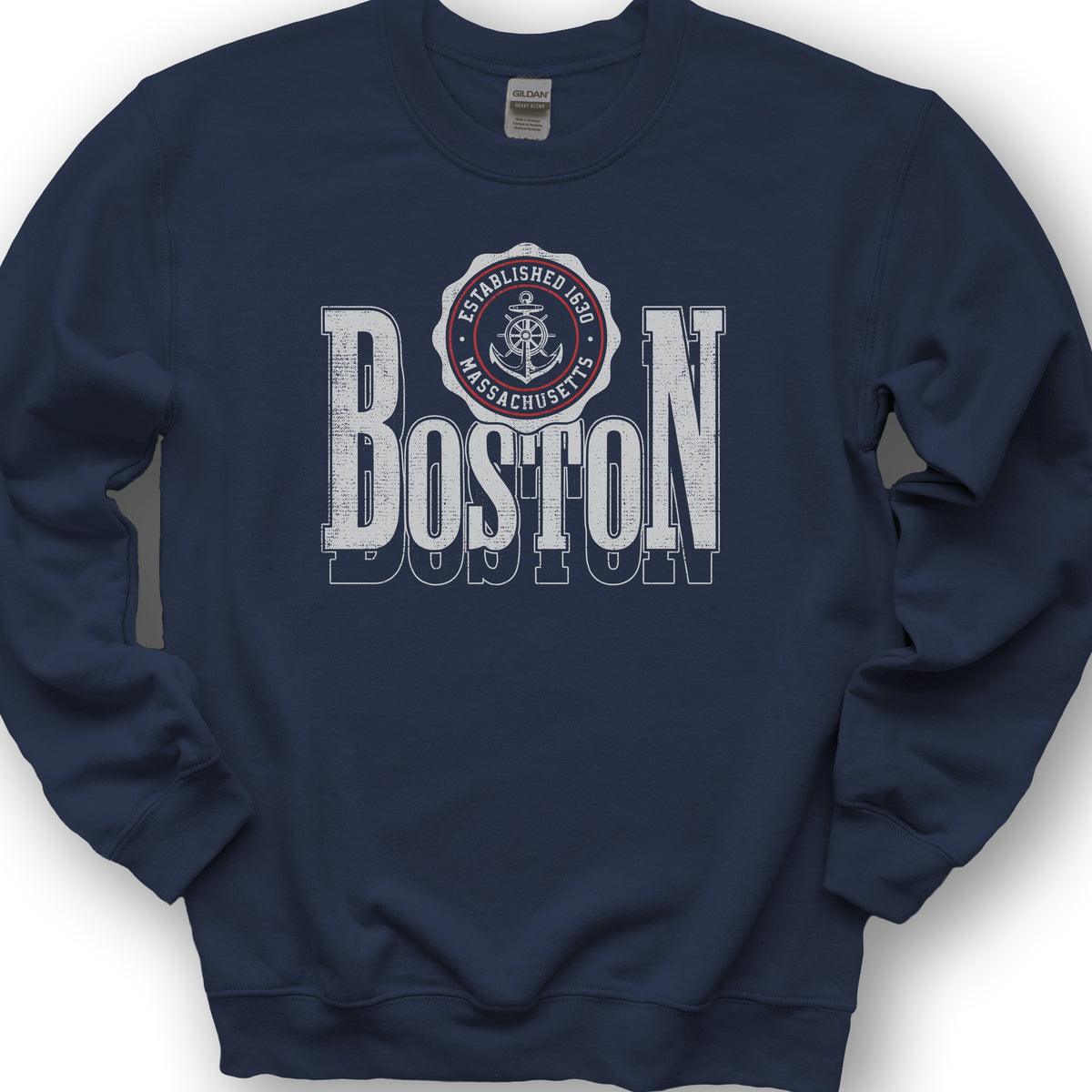 Boston Scoop Sweatshirt - Navy