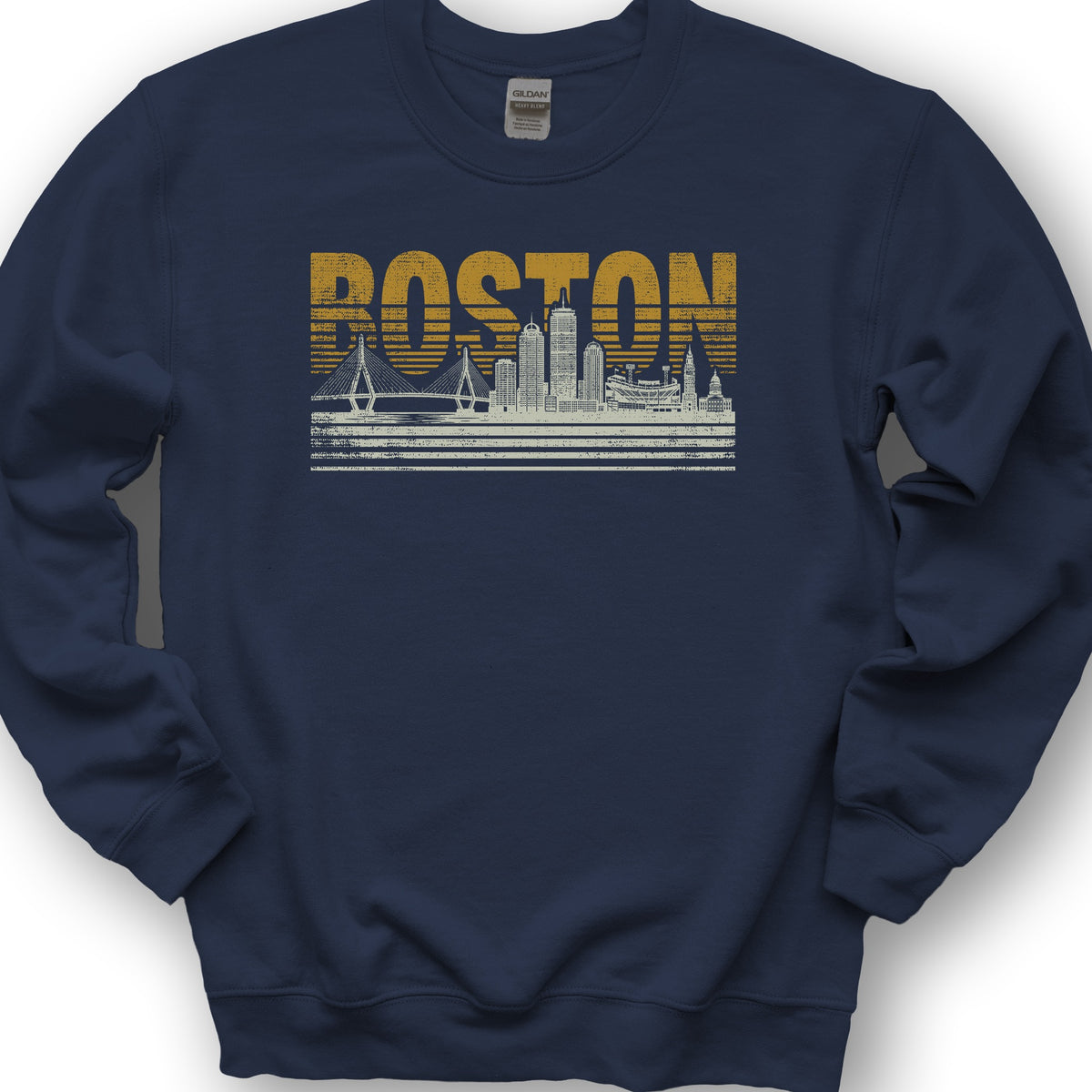 Boston Skyline Sweatshirt - Navy