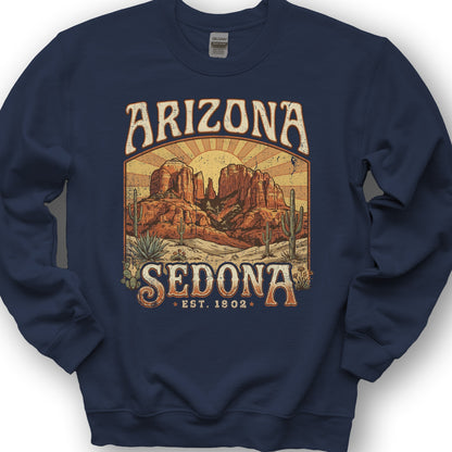 Sedona Arizona Sunset Sweatshirt - Navy