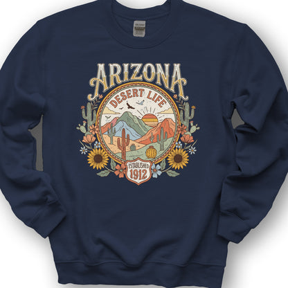 Arizona Desert Life Sweatshirt - Navy