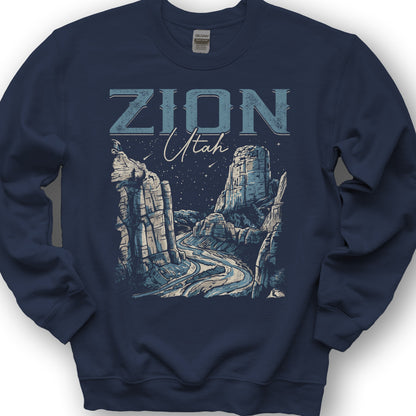 Zion Canyon Sweatshirt - Navy