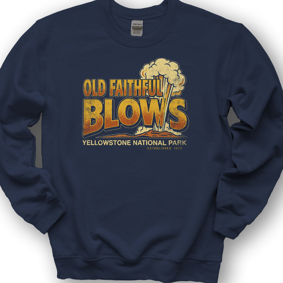 Old Faithful Blows Sweatshirt - Navy