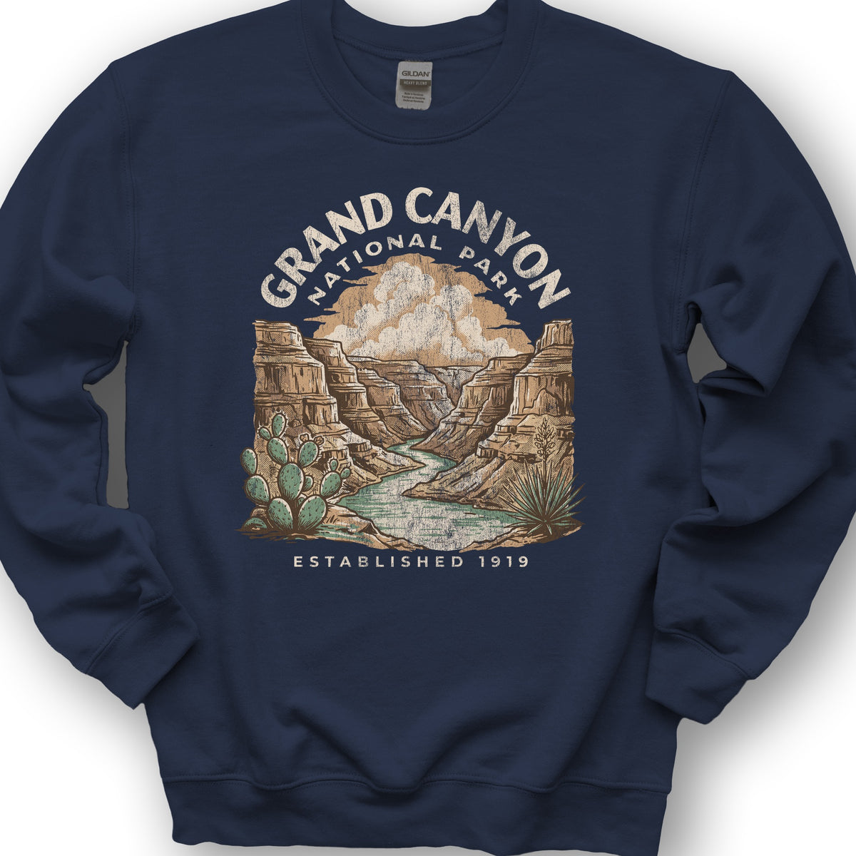 Grand Canyon Colorado River Sweatshirt - Navy