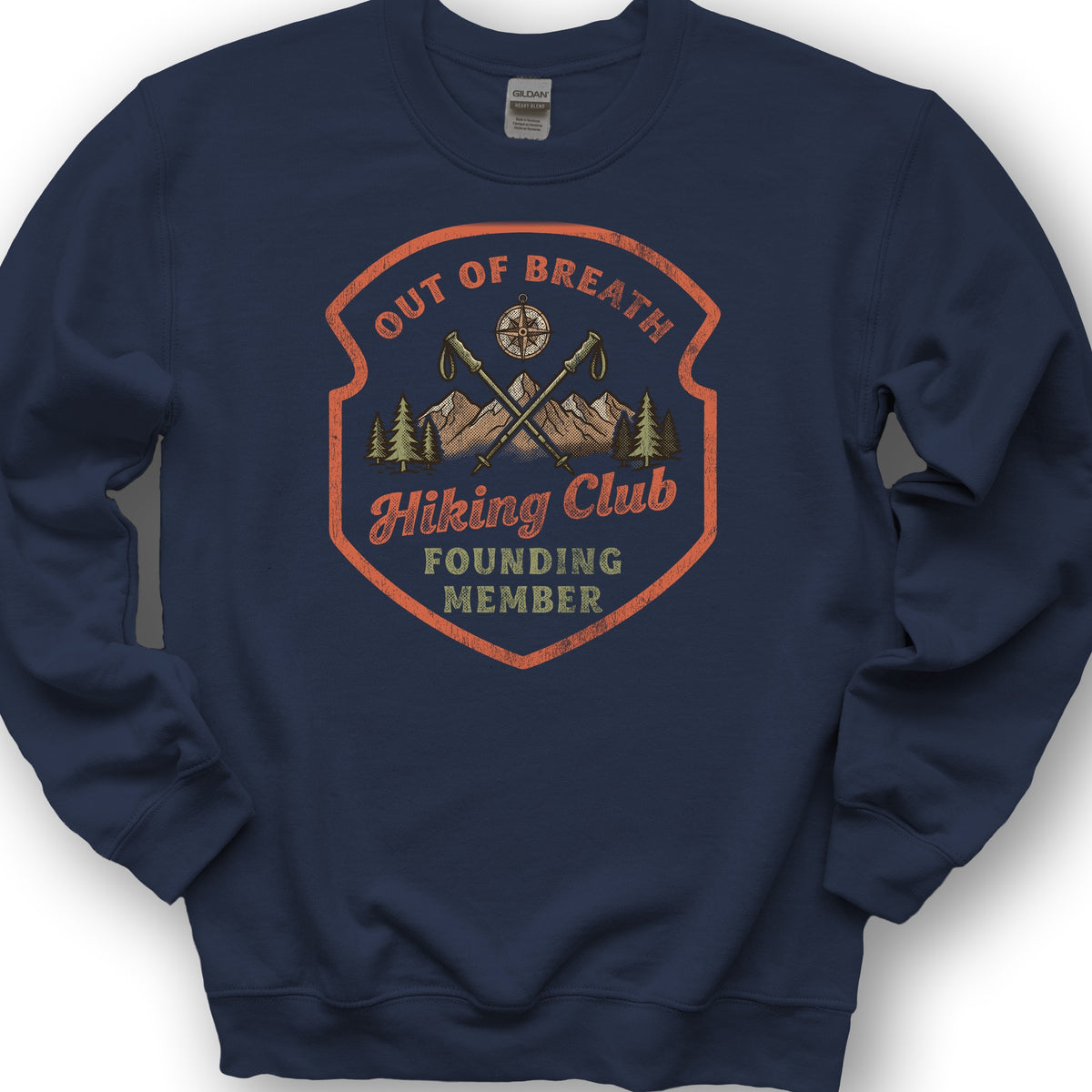 Out of Breath Hiking Club Sweatshirt - Navy
