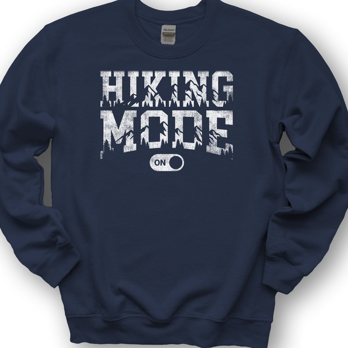 Hiking Mode On Sweatshirt - Navy