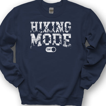 Hiking Mode On Sweatshirt - Navy