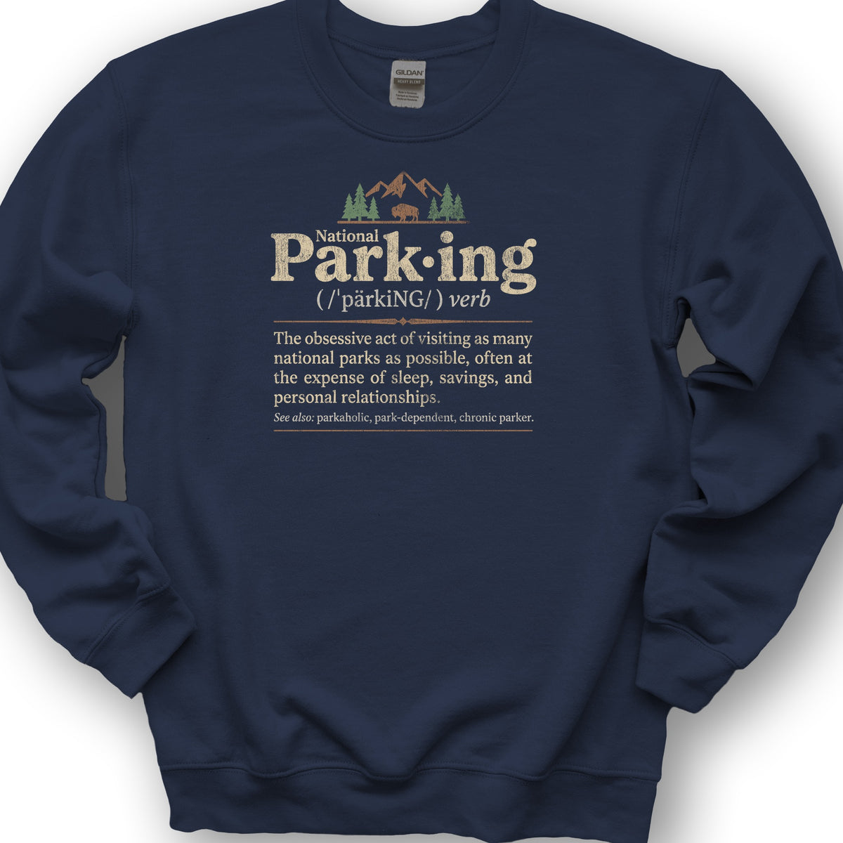 National Parking Sweatshirt - Navy