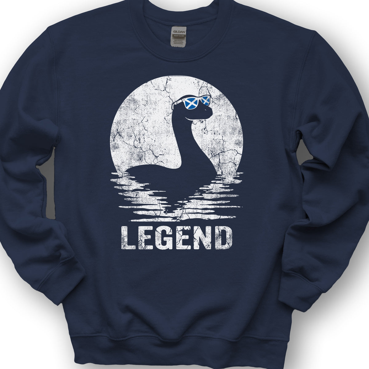 Legend Nessie Sunglasses Sweatshirt - Navy